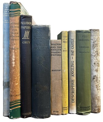 Lot 128 - Angling. Nine volumes including; Dove Dale...