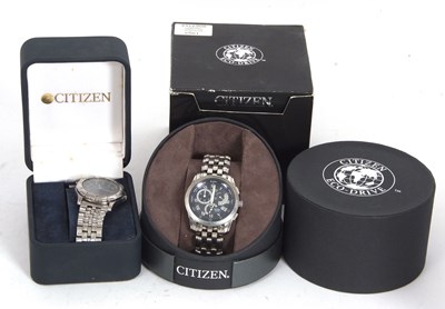 Lot 258 - Two Citizen gents wristwatches, one Ecodrive...