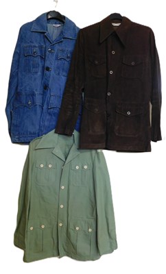 Lot 215 - Three mid 20th century mens safari jackets, to...