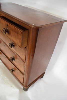 Lot 263 - Victorian mahogany chest of two short over...
