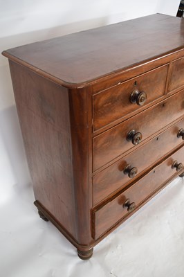 Lot 263 - Victorian mahogany chest of two short over...