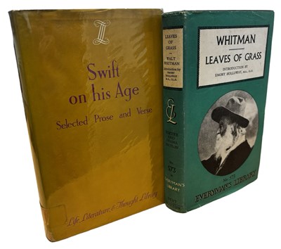 Lot 685 - POETRY: 2 Titles: WALT WHITMAN: LEAVES OF...