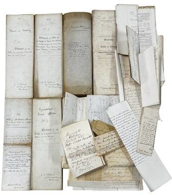 Lot 1307 - ONE PACKET: Various vellum and paper documents,...