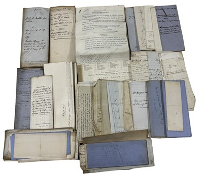 Lot 1301 - ONE PACKET: Various vellum and paper documents,...