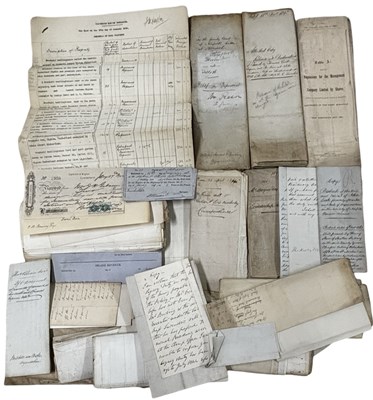 Lot 1302 - ONE PACKET: Various vellum and paper documents,...