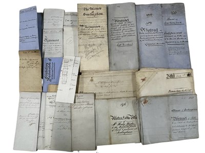 Lot 1304 - ONE PACKET: Various vellum and paper documents,...