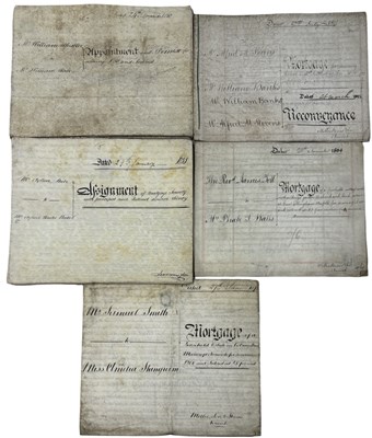 Lot 1089 - ONE PACKET: Various 19th century vellum...