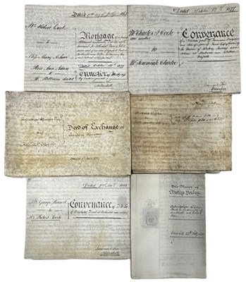 Lot 1091 - ONE PACKET: Various 18th/19th century vellum...