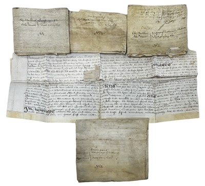 Lot 1088 - ONE PACKET: Various 17th century vellum...