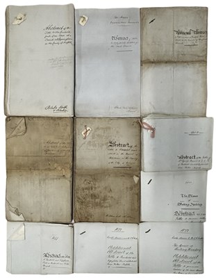 Lot 1087 - ONE PACKET: Various 18th/19th paper abstract...