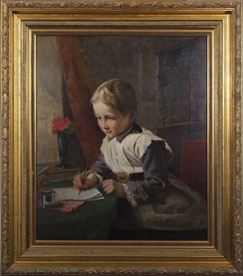 Lot 628 - H.J. Wright (19th century), Child sits...