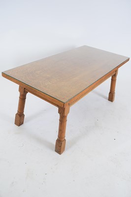 Lot 272 - 20th century solid oak coffee table of...