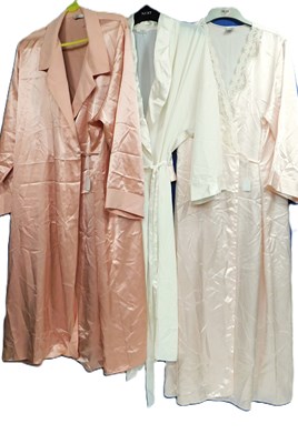 Lot 88 - Three modern satin ladies dressing gowns, (3)