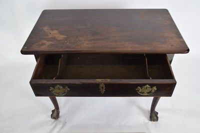 Lot 276 - 18th century mahogany side table with...