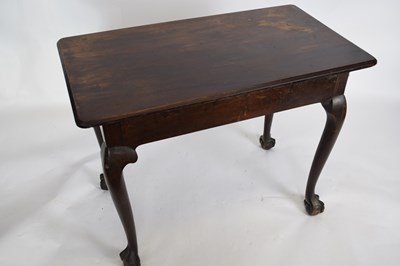 Lot 276 - 18th century mahogany side table with...