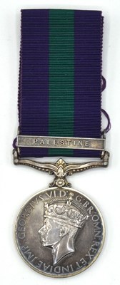 Lot 51 - GRVI General Service Medal with Palestine...