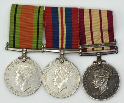 Lot 50 - Second World War British Medal Group of three...