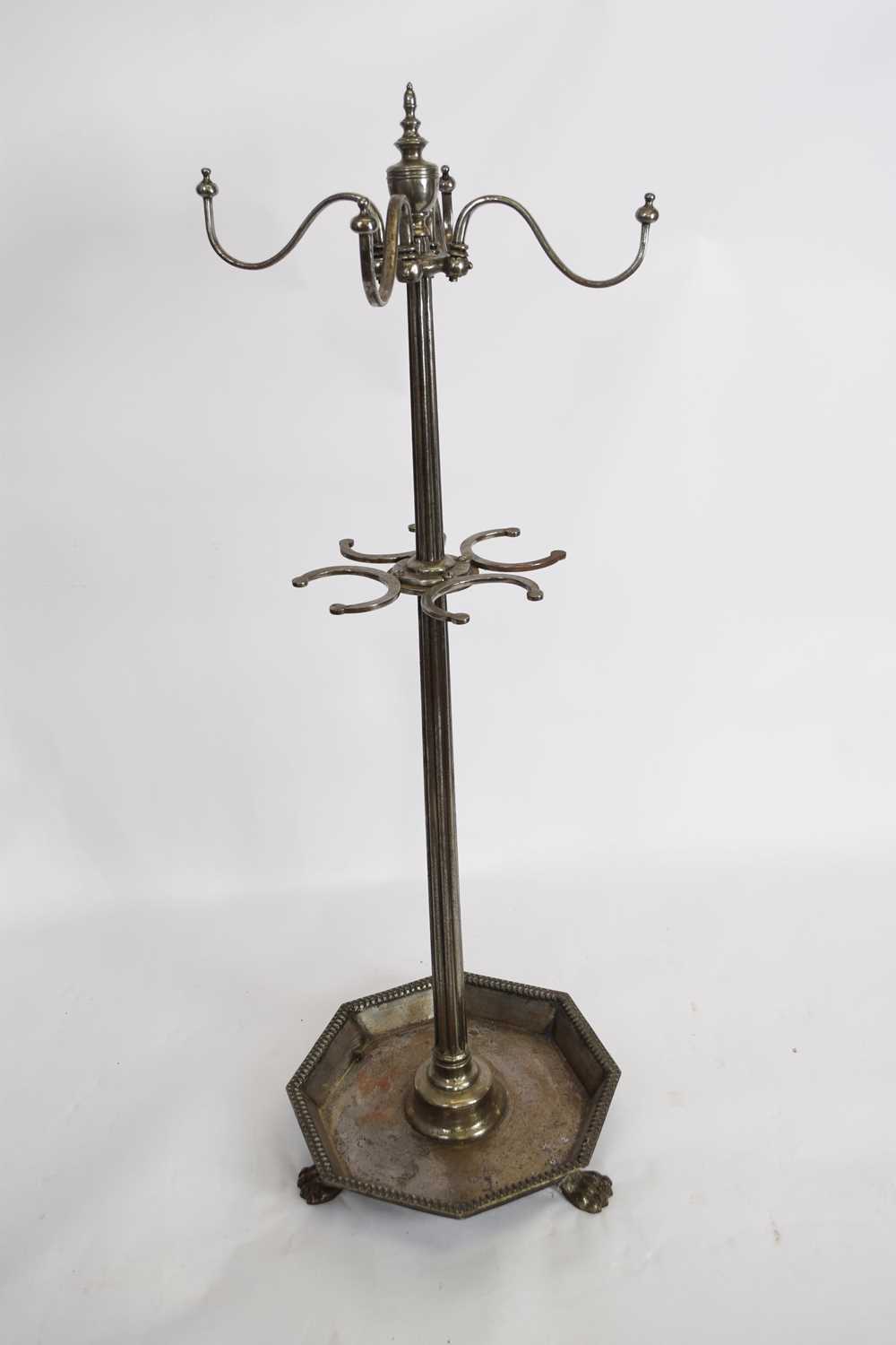 Lot 284 Unusual steel umbrella and coat stand with