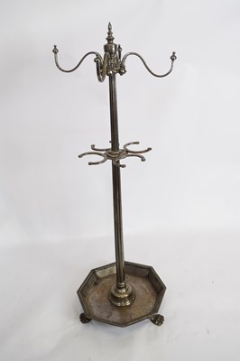 Lot 284 - Unusual steel umbrella and coat stand with...