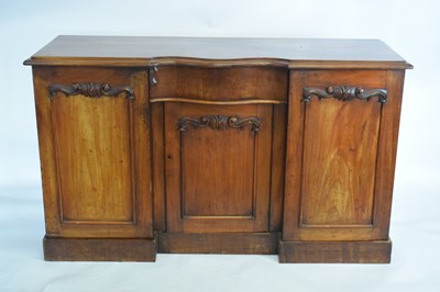 Lot 299 - Victorian mahogany sideboard with central...