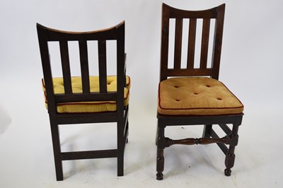 Lot 315 - Set of 10 17th century and later oak dining...