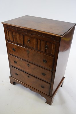 Lot 322 - Reproduction William and Mary style walnut...