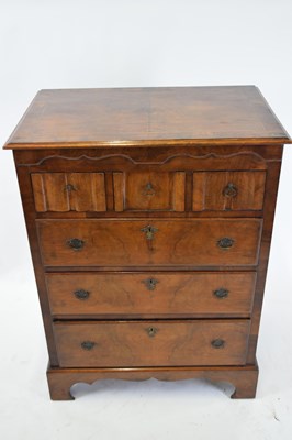 Lot 322 - Reproduction William and Mary style walnut...