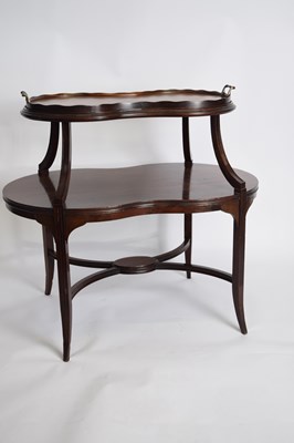 Lot 327 - Late 19th/early 20th century mahogany tray top...