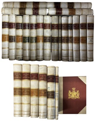 Lot 1091 - ONE BOX: NOTES AND QUERIES, Various volumes,...