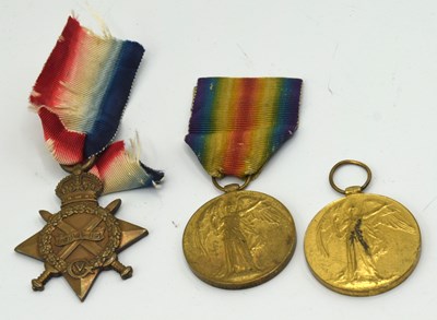 Lot 38 - Three Assorted First World War British Medals...