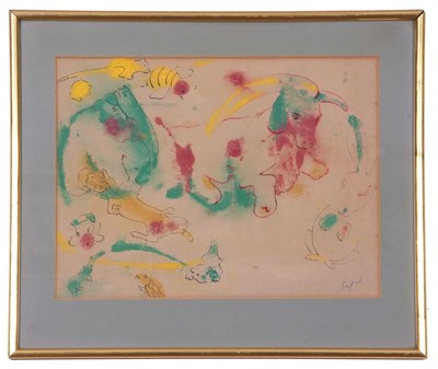 Lot 146 - Hyman Segal (1914-2004), mixed media on paper,...