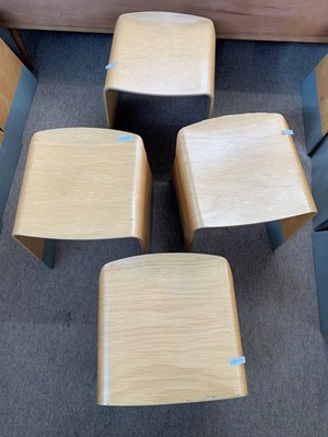 Lot 185 - A set of four Isokon Flight stools from a...