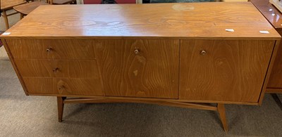 Lot 189 - A mid Century elm sideboard by Beautility with...