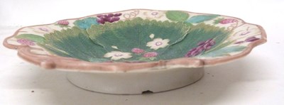 Lot 68 - Unusual pottery moulded strawberry dish by...