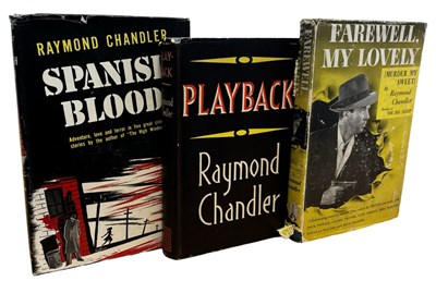 Lot 340 - RAYMOND CHANDLER: 3 Titles: SPANISH BLOOD,...