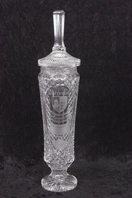 Lot 21 - Impressive Waterford Trophy Vase and Cover...