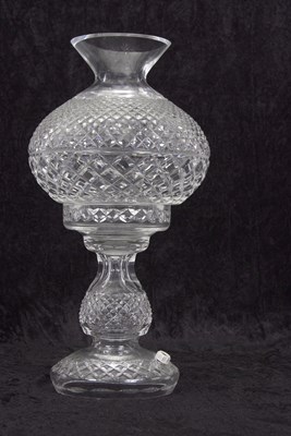 Lot 22 - A Waterford cut crystal "Inishmann" table lamp,...