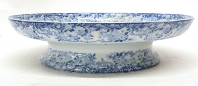 Lot 82 - Group of 19th century flowblue wares including...