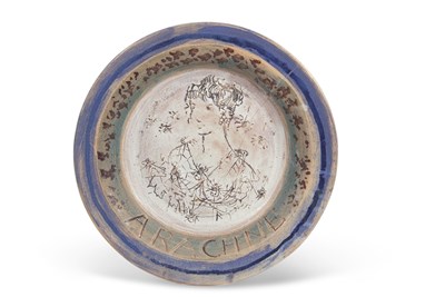 Lot 65 - Quentin Bell (1910-1996) Dish the centre with...