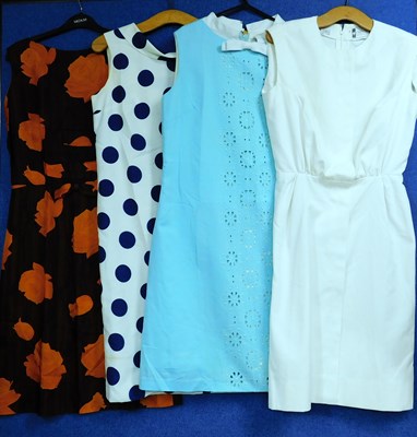 Lot 26 - Four mid 20th Century lady's dresses: to...