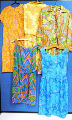 Lot 32 - Five circa 1960's/70's ladies patterned...