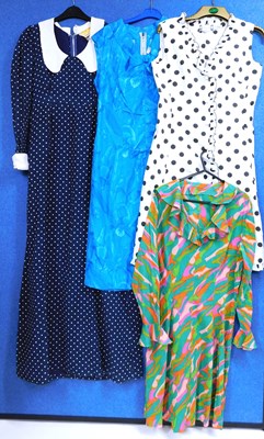 Lot 34 - Four mid 20th Century dresses to include a...