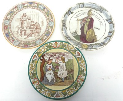Lot 86 - Group of three plates comprising Wedgwood...