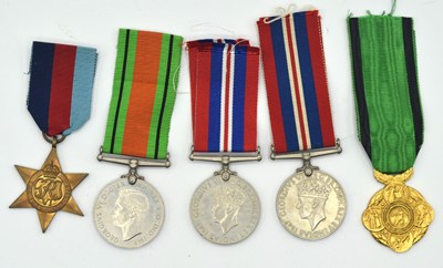 Lot 55 - Quantity of five Second World War Medals to...