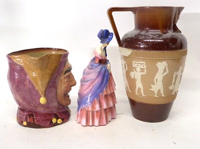 Lot 92 - Group of Doulton wares, Toby jug of Touchstone,...
