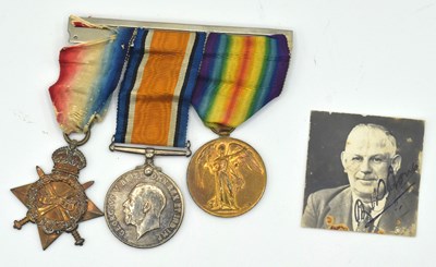 Lot 31 - First World War British Medal Trio comprising...