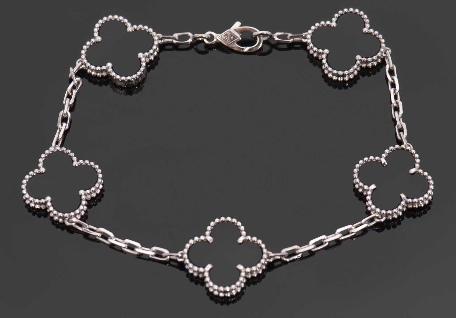 Lot 432 - A Van Cleef & Arpels Alhambra bracelet, in...