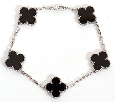 Lot 432 - A Van Cleef & Arpels Alhambra bracelet, in...