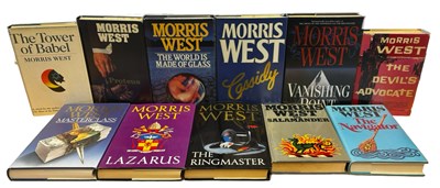 Lot 240 - MORRIS WEST: 11 hardback titles: THE DEVIL'S...