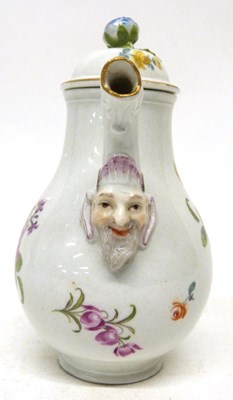 Lot 107 - 19th century Continental porcelain small pot...